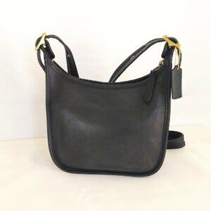 Coach Vintage Black Leather Legacy Janice Crossbody